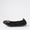 Caulder Black Satin Ballet Flats -Lynx Shoes Shop IL12023BLACB 2