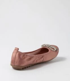 Caulder Mink Satin Flat Shoes -Lynx Shoes Shop IL12023NIVCB 4
