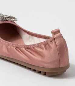 Caulder Mink Satin Flat Shoes -Lynx Shoes Shop IL12023NIVCB 6