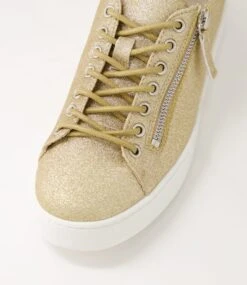 Liberace Champagne Glitter Sneakers -Lynx Shoes Shop IL12035N7448 5