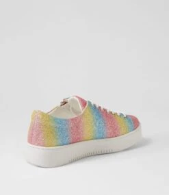 Liberace Rainbow Glitter Sneakers -Lynx Shoes Shop IL12035P6648 4