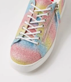 Liberace Rainbow Glitter Sneakers -Lynx Shoes Shop IL12035P6648 5