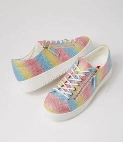 Liberace Rainbow Glitter Sneakers -Lynx Shoes Shop IL12035P6648 6