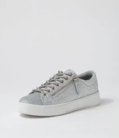 Liberace Silver Glitter Sneakers -Lynx Shoes Shop IL12035SIL48 3