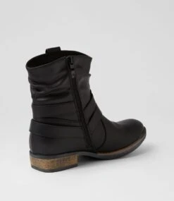 Noinsi Black Ankle Boots 9 Noinsi Black Ankle Boots -Lynx Shoes Shop IL12047BLASM 4