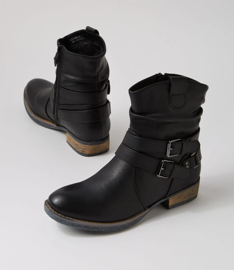 Noinsi Black Ankle Boots 7 Noinsi Black Ankle Boots - Image 5