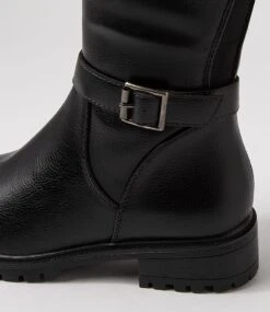 Obelvia Black Knee High Boots 11 Obelvia Black Knee High Boots -Lynx Shoes Shop IL12048BLASM 6