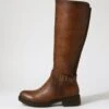 Obelvia Mid Brown Knee High Boots 2 Obelvia Mid Brown Knee High Boots -Lynx Shoes Shop IL12048E35SM 2