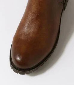 Obelvia Mid Brown Knee High Boots -Lynx Shoes Shop IL12048E35SM 5