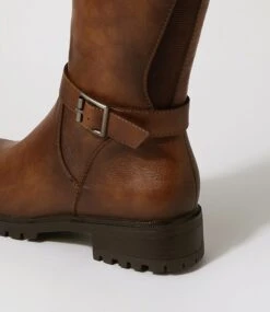 Obelvia Mid Brown Knee High Boots -Lynx Shoes Shop IL12048E35SM 6