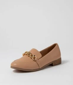 Qizzin Dark Nude Loafers -Lynx Shoes Shop IL12049NJDSM 3