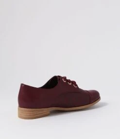 Queeno Wine Swirl Lace Up Flats 9 Queeno Wine Swirl Lace Up Flats -Lynx Shoes Shop IL12050RXDSM 4