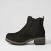Smala Black Microsuede Ankle Boots -Lynx Shoes Shop IL12052BLAMS 2