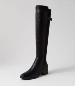 Tejai Black Stretch Knee High Boots 8 Tejai Black Stretch Knee High Boots -Lynx Shoes Shop IL12059CQE1G 3