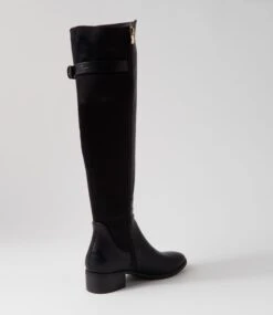Tejai Black Stretch Knee High Boots 9 Tejai Black Stretch Knee High Boots -Lynx Shoes Shop IL12059CQE1G 4
