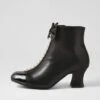 Yuliet Black Patent Pu Ankle Boots -Lynx Shoes Shop IL12061B581E 2