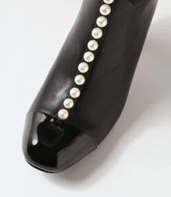 Yuliet Black Patent Pu Ankle Boots -Lynx Shoes Shop IL12061B581E 5