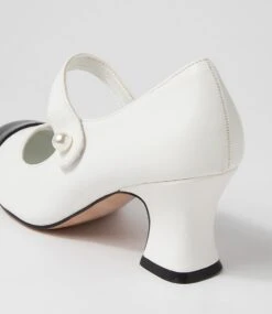 Yolik Black Bone Patent Pu Mary Jane Heels -Lynx Shoes Shop IL12062CPZ1E 6