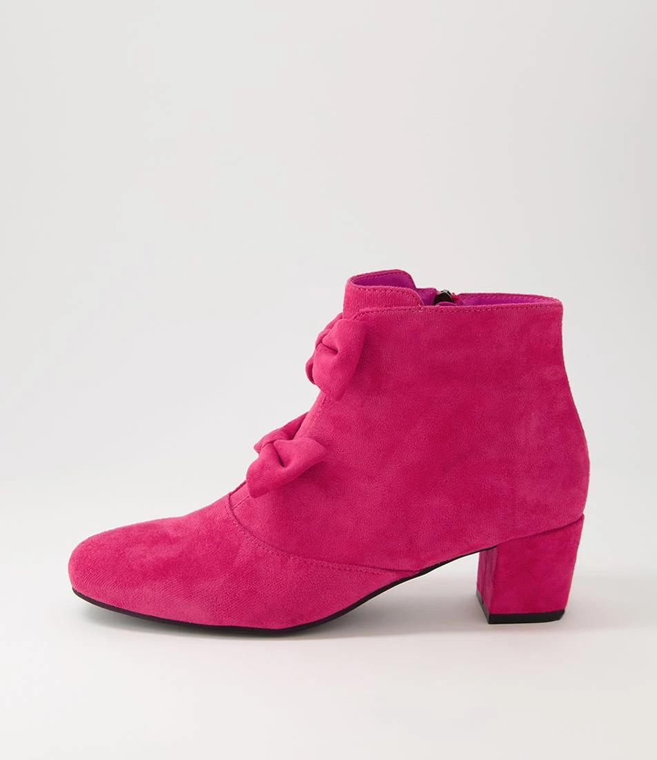 Hamrod Fuchsia Microsuede Heels 3 Hamrod Fuchsia Microsuede Heels