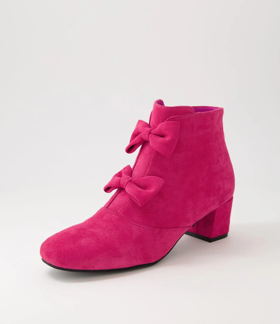 Hamrod Fuchsia Microsuede Heels 4 Hamrod Fuchsia Microsuede Heels - Image 2