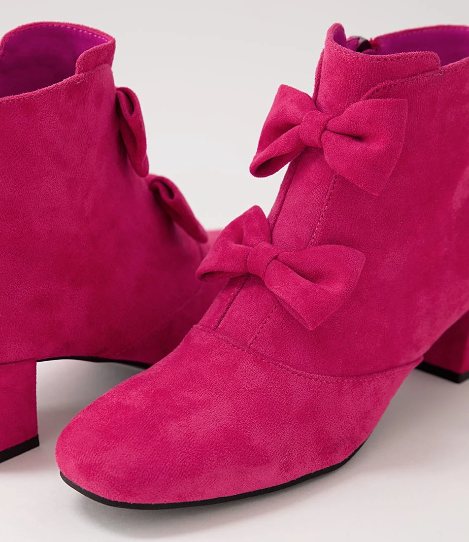 Hamrod Fuchsia Microsuede Heels 7 Hamrod Fuchsia Microsuede Heels - Image 5