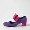 Halim Purple Magenta Microsuede Heels -Lynx Shoes Shop IL12065ICPMS 2