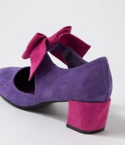 Halim Purple Magenta Microsuede Heels 11 Halim Purple Magenta Microsuede Heels -Lynx Shoes Shop IL12065ICPMS 6