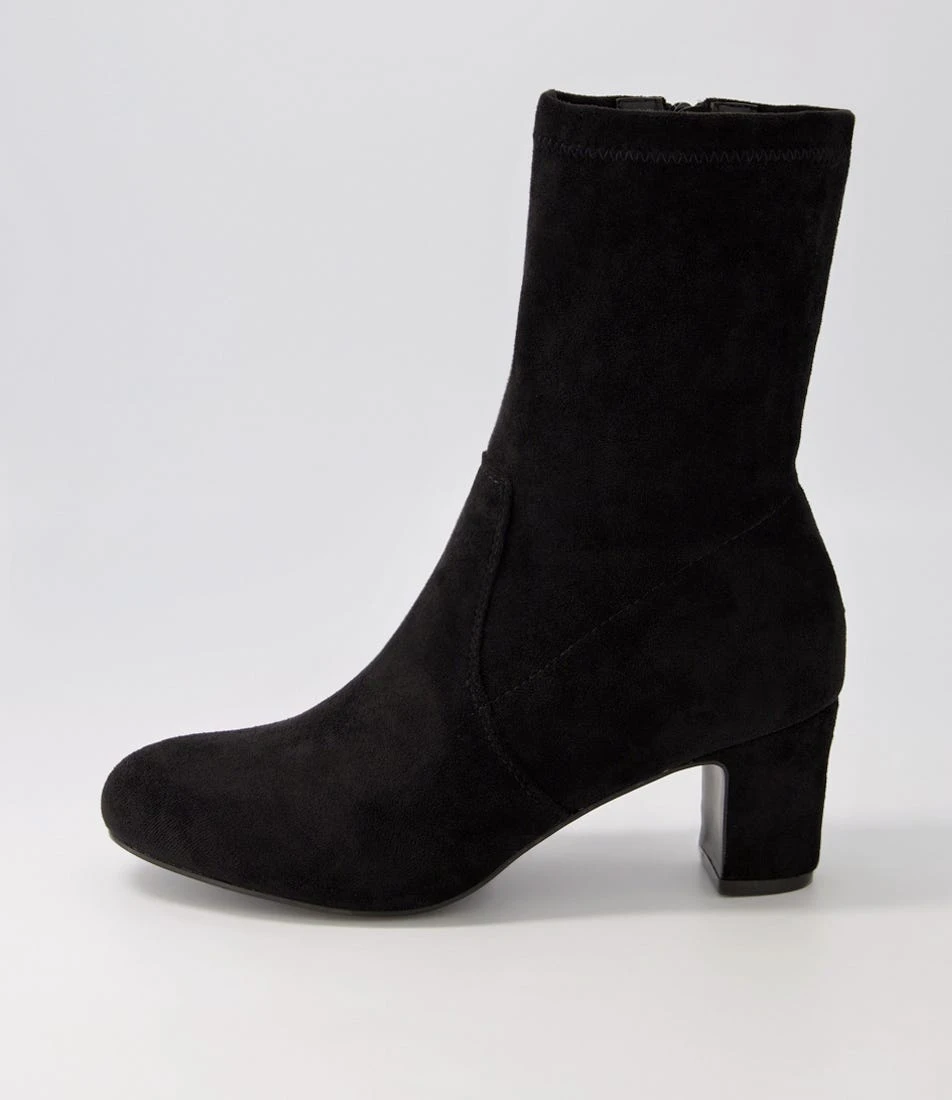 Kerwyn Black Microsuede Ankle Boots 3 Kerwyn Black Microsuede Ankle Boots