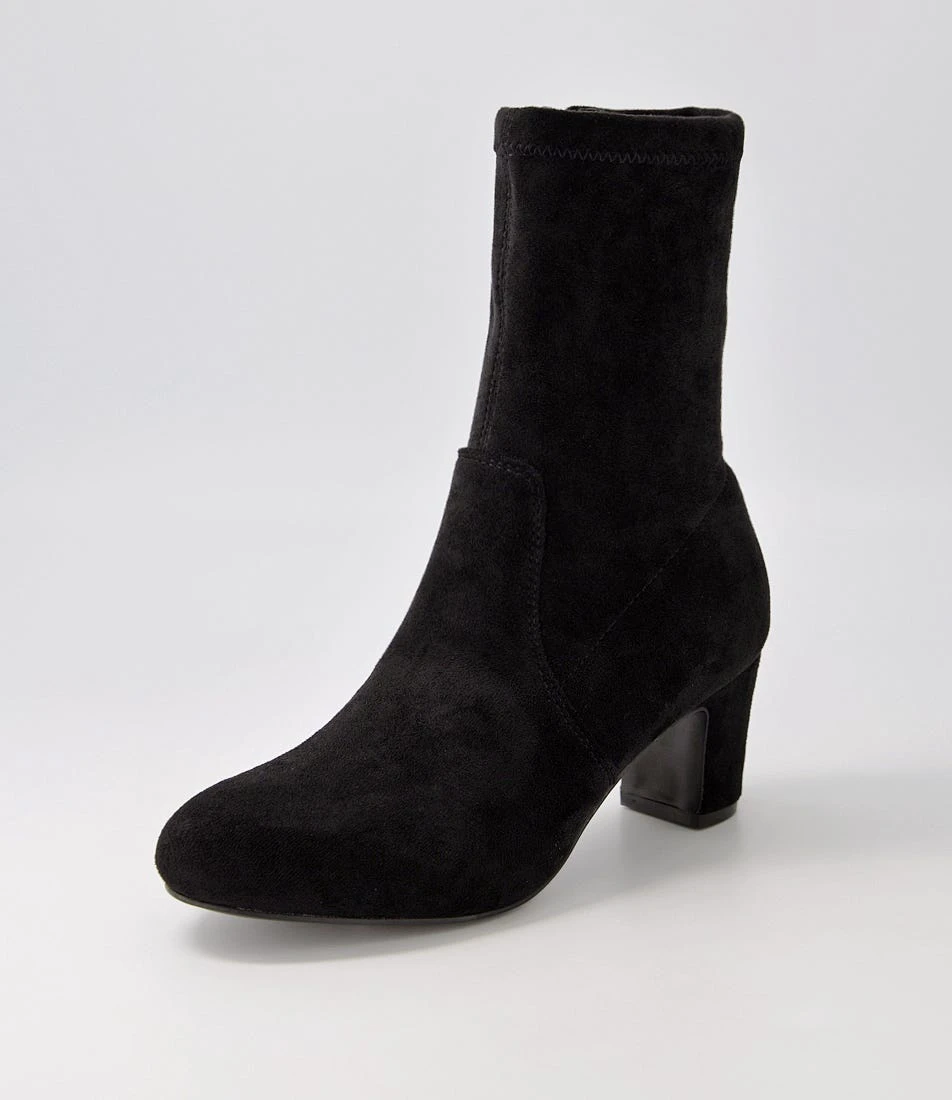 Kerwyn Black Microsuede Ankle Boots 4 Kerwyn Black Microsuede Ankle Boots - Image 2