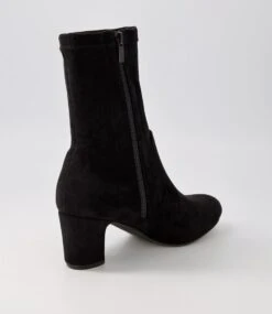 Kerwyn Black Microsuede Ankle Boots 9 Kerwyn Black Microsuede Ankle Boots -Lynx Shoes Shop IL12066BLAMS 4