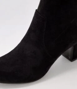 Kerwyn Black Microsuede Ankle Boots 11 Kerwyn Black Microsuede Ankle Boots -Lynx Shoes Shop IL12066BLAMS 6