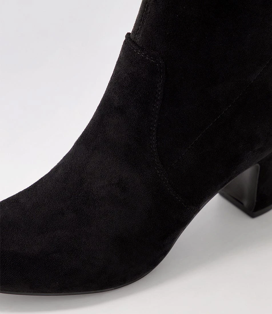 Kerwyn Black Microsuede Ankle Boots 7 Kerwyn Black Microsuede Ankle Boots - Image 5
