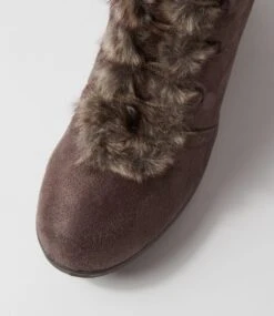 Tommilee Grey Microsuede Knee High Boots 10 Tommilee Grey Microsuede Knee High Boots -Lynx Shoes Shop IL12069GRYMS 5