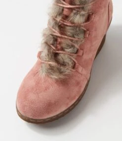 Tommilee Dusty Pink Microsuede Knee High Boots -Lynx Shoes Shop IL12069P17MS 5