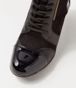 Zolika Black Mix Multi Lace Up Boots 10 Zolika Black Mix Multi Lace Up Boots -Lynx Shoes Shop IL12070B28HG 5