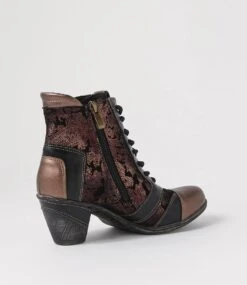 Zolika Bronze Multi Lace Up Boots -Lynx Shoes Shop IL12070M11HG 4