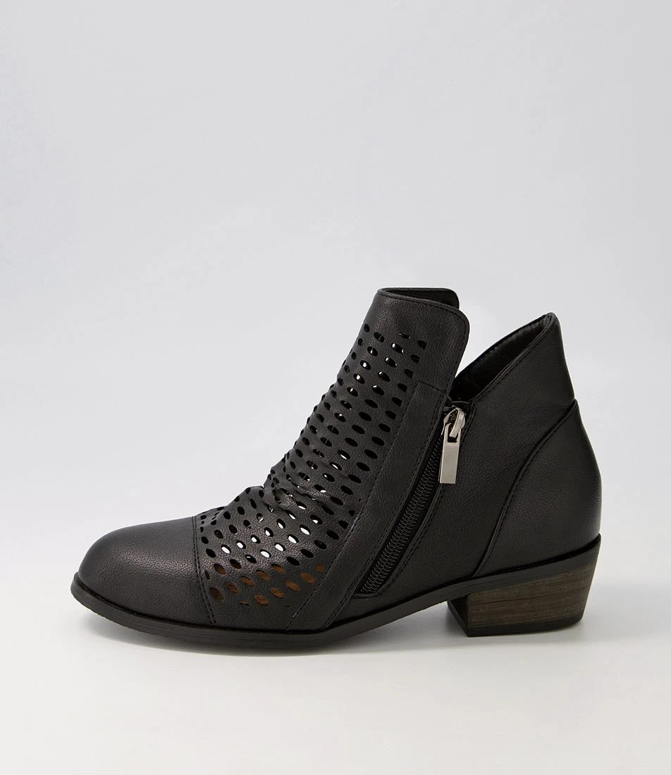 Calissie Black Ankle Boots 3 Calissie Black Ankle Boots