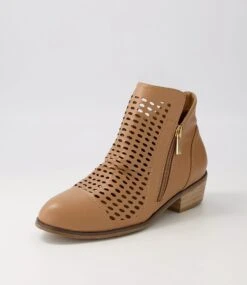 Calissie Tan Ankle Boots 8 Calissie Tan Ankle Boots -Lynx Shoes Shop IL12074TANSM 3