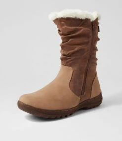 Dorela Taupe Multi Calf Boots -Lynx Shoes Shop IL12083NGVHG 3