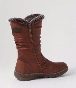 Dorela Tan Multi Calf Boots 9 Dorela Tan Multi Calf Boots -Lynx Shoes Shop IL12083TANHG 4