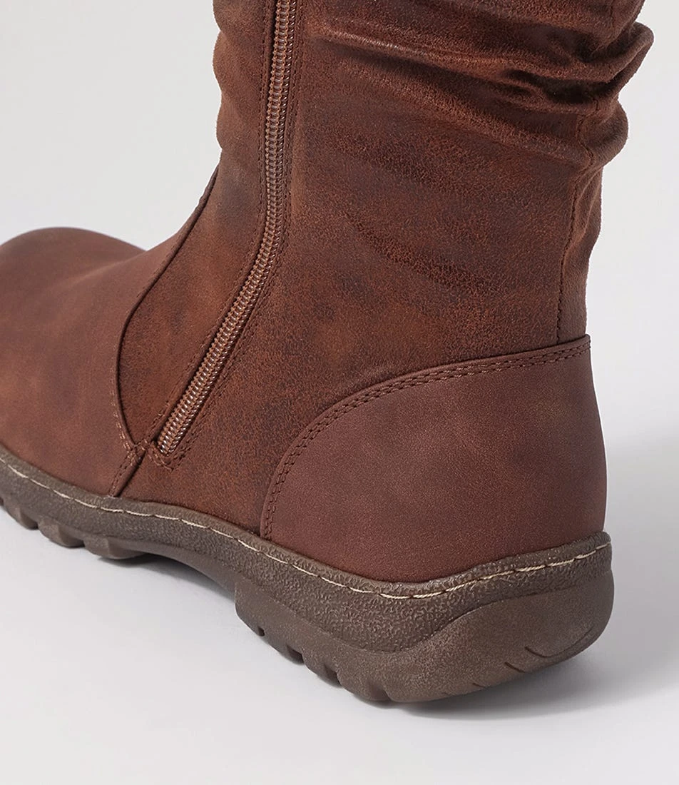 Dorela Tan Multi Calf Boots 6 Dorela Tan Multi Calf Boots - Image 4