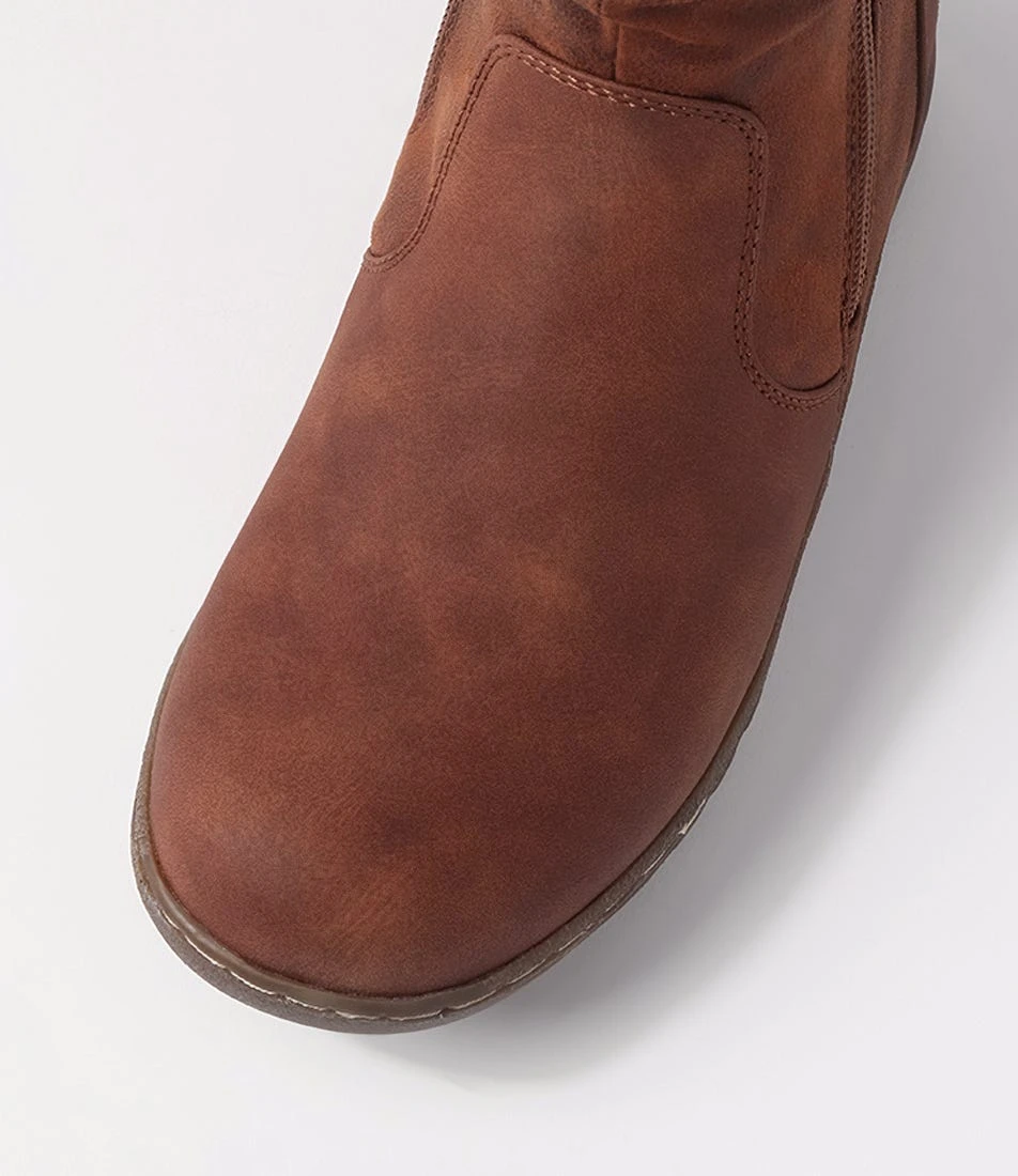 Dorela Tan Multi Calf Boots 7 Dorela Tan Multi Calf Boots - Image 5