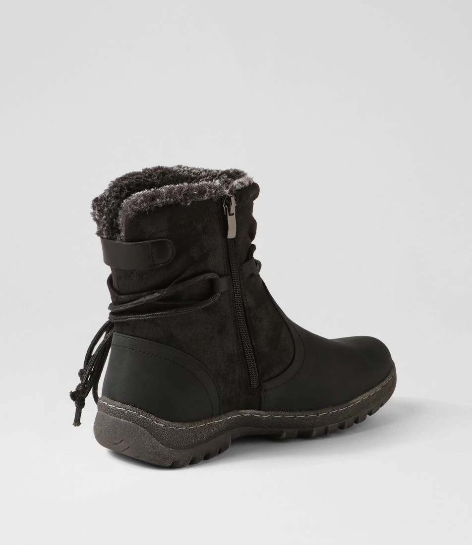 Duzzel Black Multi Ankle Boots 5 Duzzel Black Multi Ankle Boots - Image 3