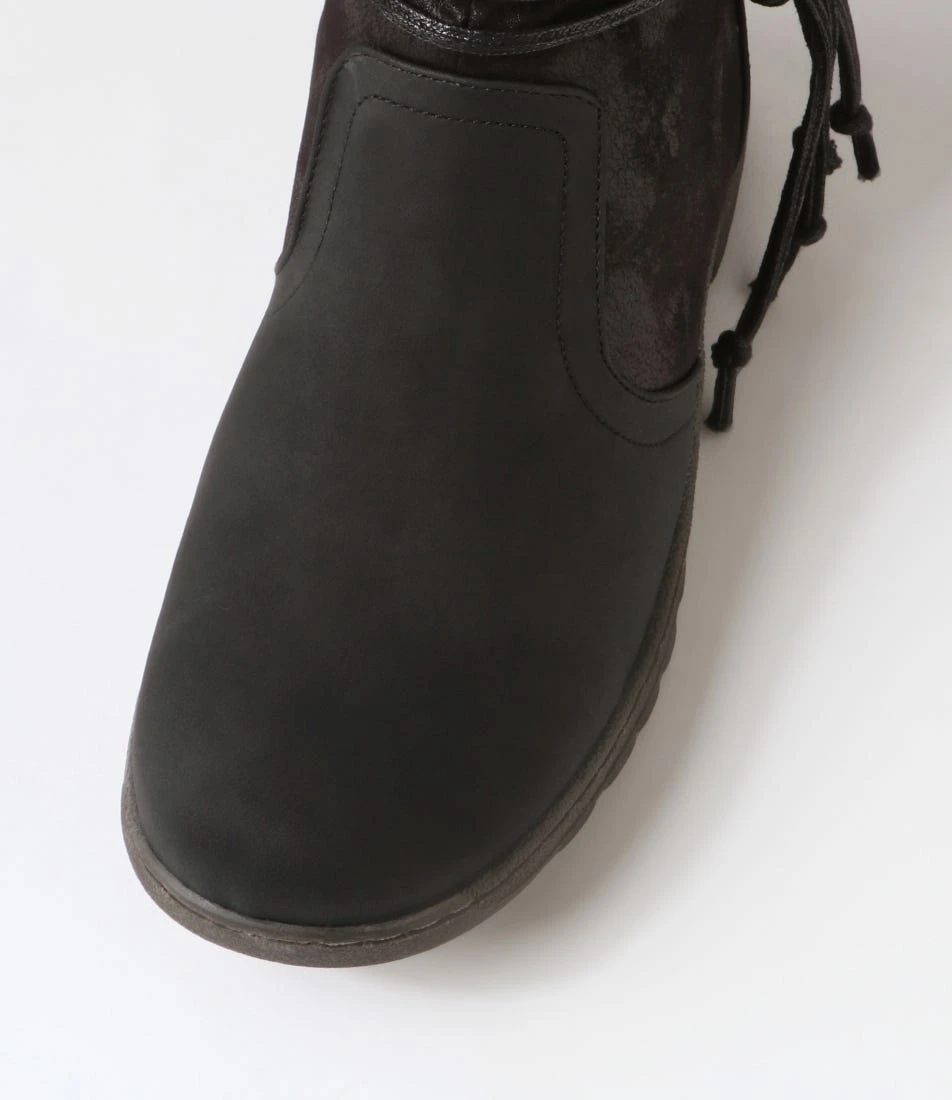 Duzzel Black Multi Ankle Boots 6 Duzzel Black Multi Ankle Boots - Image 4