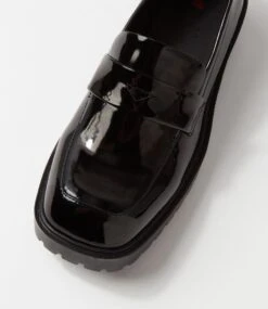 Roycine Black Patent Pu Loafers -Lynx Shoes Shop IL12098BLAUU 5