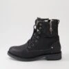 Miskeen Black Lace Up Boots 1 Miskeen Black Lace Up Boots -Lynx Shoes Shop IL12106BLASM 2