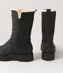 Rakkus Black Nubuck Pu Calf Boots -Lynx Shoes Shop IL12110BLAPY 6