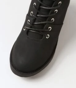 Asender Black Nubuck Pu Ankle Boots -Lynx Shoes Shop IL12114BLAPY 5