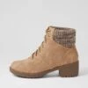 Asender Camel Nubuck Pu Ankle Boots 1 Asender Camel Nubuck Pu Ankle Boots -Lynx Shoes Shop IL12114N58PY 2