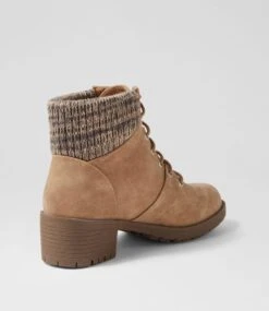 Asender Camel Nubuck Pu Ankle Boots -Lynx Shoes Shop IL12114N58PY 4